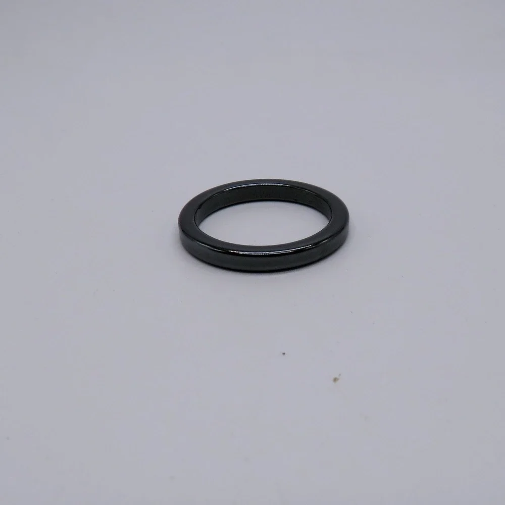 Unbranded Polished Gunmetal Hematite Style Non Magnetic Band Ring Size 9